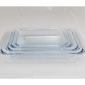 Hot Sale Rectangle Heat Resistant Glass Baking Tray In Stock baking  pan